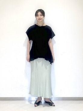 「お仕事コーデ_apart by lowrys」｜sakiさん（レディース・162cm）の夏コーディネート