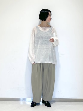 「アイテム（アクセサリー）」を使った、sakiさん（レディース・162cm・30代）の秋コーディネート