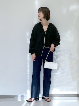 「ナローサンダル」｜sakiさん（レディース・162cm）の春コーディネート