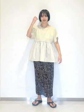 「アイテム（スカート）」を使った、sakiさん（レディース・162cm・30代）の秋コーディネート