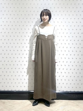 「アイテム（ワンピース/ドレス）」を使った、sakiさん（レディース・162cm・30代）の秋コーディネート
