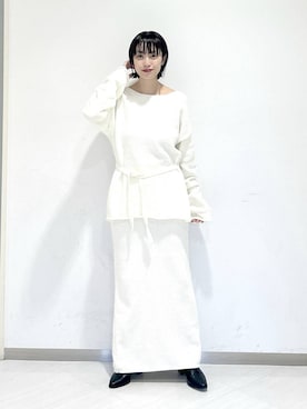 「アイテム（セットアップ）」を使った、sakiさん（レディース・162cm）の冬コーディネート