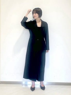 「A part by（アパートバイ）のスウェードミュール（パンプス）」を使った、sakiさん（レディース・162cm・30代）の秋コーディネート