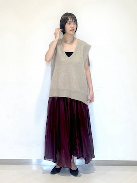 「アイテム（アクセサリー）」を使った、sakiさん（レディース・162cm・30代）の秋コーディネート