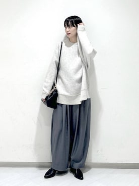 「アイテム（ショルダーバッグ）」を使った、sakiさん（レディース・162cm・30代）の冬コーディネート