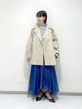 「A part by（アパートバイ）のアイテム（スカート）」を使った、sakiさん（レディース・162cm）の春コーディネート