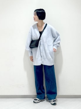 「A part by（アパートバイ）のスクエアミニショルダー（ショルダーバッグ）」を使った、sakiさん（レディース・162cm）の秋コーディネート