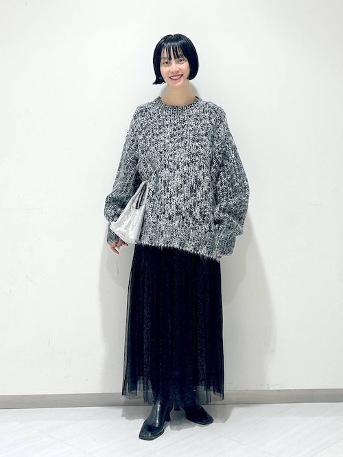 セール】【セットアップ対応】3GアルパカMIXプルオーバー_長袖（ニット