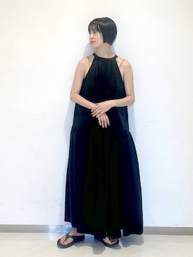 「アイテム（バングル/リストバンド）」を使った、sakiさん（レディース・162cm・30代）の夏コーディネート