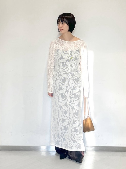 セール】ペイズリーレースワンピース（ワンピース）｜A part by