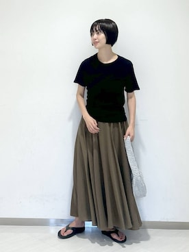 「A part by（アパートバイ）のアイテム」を使った、sakiさん（レディース・162cm）の夏コーディネート
