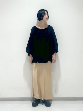 「アイテム（アクセサリー）」を使った、sakiさん（レディース・162cm・30代）の秋コーディネート