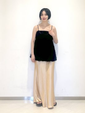 「キャミソール」｜sakiさん（レディース・162cm）の夏コーディネート
