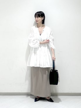 「A part by（アパートバイ）のアイテム（スカート）」を使った、sakiさん（レディース・162cm）の春コーディネート