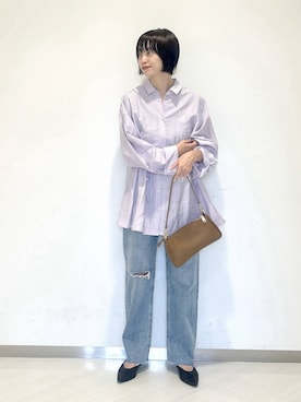 「アイテム（イエロー系）」を使った、sakiさん（レディース・162cm・30代）の秋コーディネート