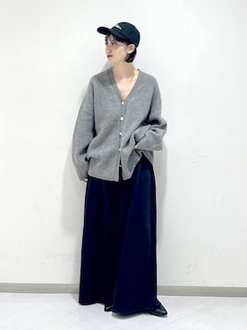 「アイテム（スウェットパンツ）」を使った、sakiさん（レディース・162cm・30代）の秋コーディネート