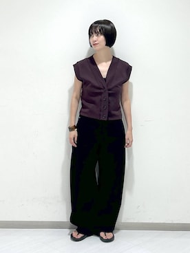 「A part by（アパートバイ）のアイテム（バングル/リストバンド）」を使った、sakiさん（レディース・162cm）の夏コーディネート
