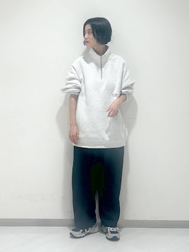 「e/rm（イーアールエム）のアイテム（スウェット）」を使った、sakiさん（レディース・162cm）の秋コーディネート