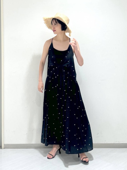 新品*A part by ドットシシュウキャミワンピース アパートバイ