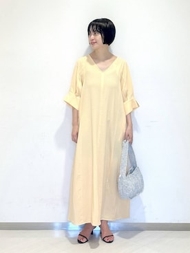 「アイテム（ワンピース）」を使った、sakiさん（レディース・162cm・30代）の夏コーディネート