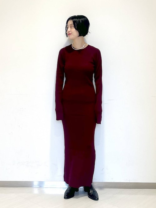 セール】【e/rm】シルクコンニットワンピース（ワンピース）｜A part