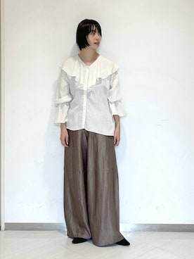 「A part by（アパートバイ）のアイテム（パンプス）」を使った、sakiさん（レディース・162cm）の秋コーディネート