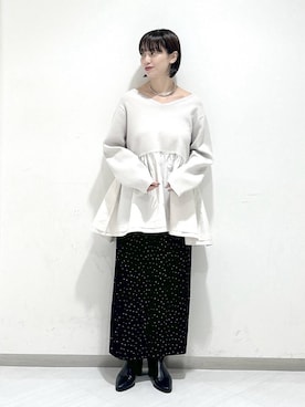 「アイテム（ネックレス）」を使った、sakiさん（レディース・162cm・30代）の冬コーディネート