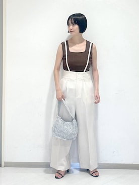 「アイテム（ハンドバッグ）」を使った、sakiさん（レディース・162cm・30代）の夏コーディネート