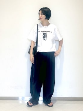 「REGENCY WORKS（リージェンシーワークス）のアイテム」を使った、sakiさん（レディース・162cm）の夏コーディネート