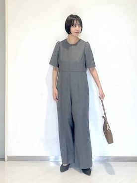 「アイテム（つなぎ/オールインワン）」を使った、sakiさん（レディース・162cm・30代）の夏コーディネート