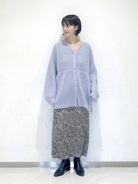 「アイテム（カーディガン/ボレロ）」を使った、sakiさん（レディース・162cm・30代）の秋コーディネート