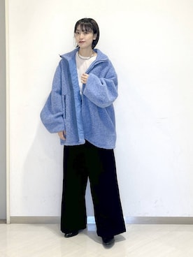 「SNAP_apart by lowrys」｜「アイテム（ブルゾン）」を使った、sakiさん（レディース・162cm）の秋コーディネート