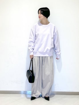 「e/rm（イーアールエム）のアイテム（パンツ）」を使った、sakiさん（レディース・162cm）の冬コーディネート