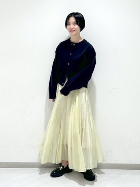 「e/rm（イーアールエム）のアイテム（トップス）」を使った、sakiさん（レディース・162cm）の冬コーディネート