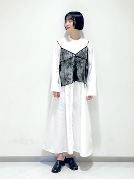 「アイテム（ワンピース/ドレス）」を使った、sakiさん（レディース・162cm・30代）の冬コーディネート