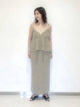 「アイテム（セットアップ、ブラウン系）」を使った、sakiさん（レディース・162cm）の秋コーディネート