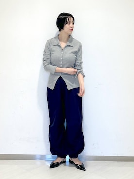 「e/rm（イーアールエム）のアイテム（パンツ）」を使った、sakiさん（レディース・162cm）の冬コーディネート