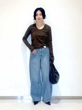「アイテム（アクセサリー）」を使った、sakiさん（レディース・162cm・30代）の秋コーディネート
