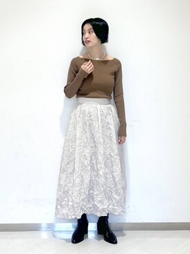 「アイテム（アクセサリー）」を使った、sakiさん（レディース・162cm・30代）の秋コーディネート