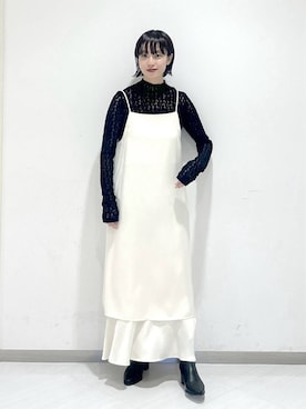 「アイテム（ワンピース）」を使った、sakiさん（レディース・162cm・30代）の秋コーディネート