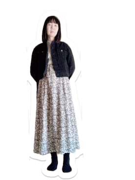 「H&M（エイチ・アンド・エム）のアイテム（デニムジャケット）」を使った、Ⓜ︎🐿️ena.さん（レディース・157cm）の春コーディネート