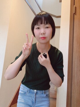 Ⓜ︎🐿️ena.さん（レディース・157cm）の夏コーディネート
