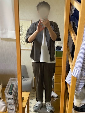 「nowm（ノウム）のアイテム（パンツ）」を使った、kazuyaさん（メンズ・170cm）の夏コーディネート