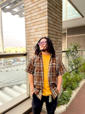 「アイテム（トップス）」を使った、ᛚᛁᛚᛚᛖ ᛒᛖᚱᛋᛖᚱᚴᚱさん（メンズ・165cm）の春コーディネート