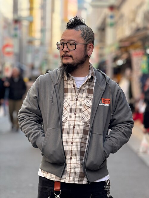 SHEETING PATCHED ZIP PARKA 'FLYING TIGERS'