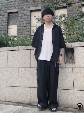 「RAGEBLUE（レイジブルー）のアイテム（カーゴパンツ）」を使った、kouさん（メンズ・172cm）の秋コーディネート
