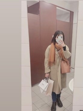 「IENA（イエナ）のアイテム」を使った、Chiemiさん（レディース・154cm）の冬コーディネート