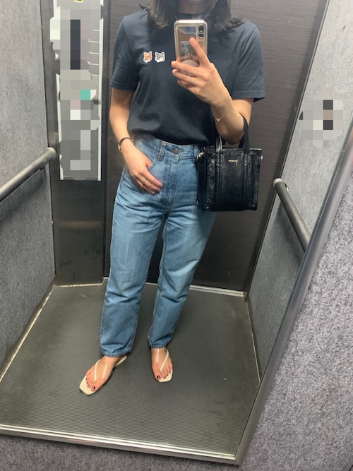 BALENCIAGA カバスxs レザー 美品バレンシアガトートバッグ NAVY CABAS xs レザー