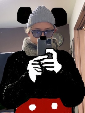 「ZARA MANのアイテム（ニット/セーター、グレー系）」を使った、UGOSAさん（メンズ・174cm）の冬コーディネート