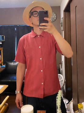 「JOURNAL STANDARD relume（ジャーナルスタンダード　レリューム）のアイテム（帽子）」を使った、UGOSAさん（メンズ・174cm）の夏コーディネート
